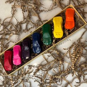Car Shaped Custom Crayons  | Party Favor | Birthday Gift | Graduation Gift | Holiday Gift | Kids Gift | Children’s Gift