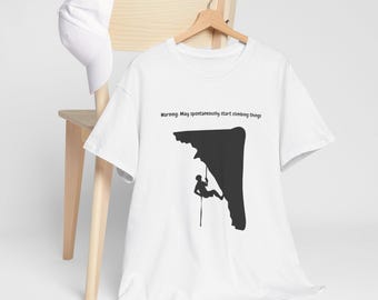 rock climber funny climbing shirt climbing shirt rock climbing shirt climber tee rock climbing carabiner bouldering rock climber tee