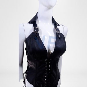 Heavy Duty corset Double Boned Waist Training Genuine Leather Woman Corset Tight Shaper Leather Mistress Corset