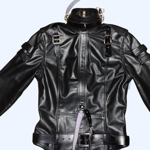 Echtes Rindsleder Hochleistungs-Geraden Jacke - Verstellbare Bondage Wear für Frauen, Stilvolle & Sichere Fetisch-Kleidung - Perfektes Geschenk für Herrin
