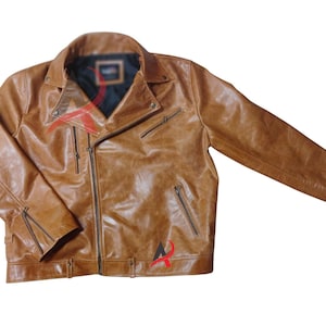 Fitted Brown Sheepskin Leather Moto Jacket – Ethical Women’s Outerwear | Genuine Leather Biker Style Coat