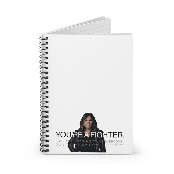 Olivia Benson Fighter Spiral Notebook - Ruled Line