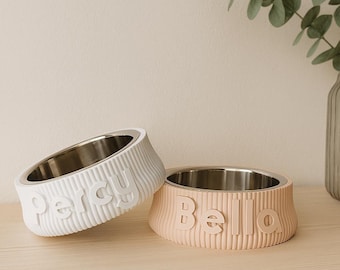 Fressnapf Hundenapf Katzennapf | Edelstahl | Farbe nach Wunsch - Geschenkidee für Katzen- und Hundeliebhaber | 425ml - 750ml - 1200ml "Soft"