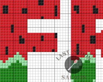Free (Watermelon Lettering) Palestine Cross Stitch Pattern Instant Digital Download