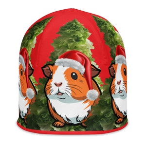 All-Over Print Christmas Guinea Pig Beanie