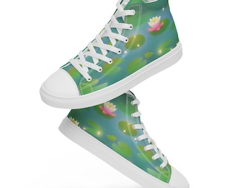 Women’s Lily Pad Pond High Top Canvas Shoes