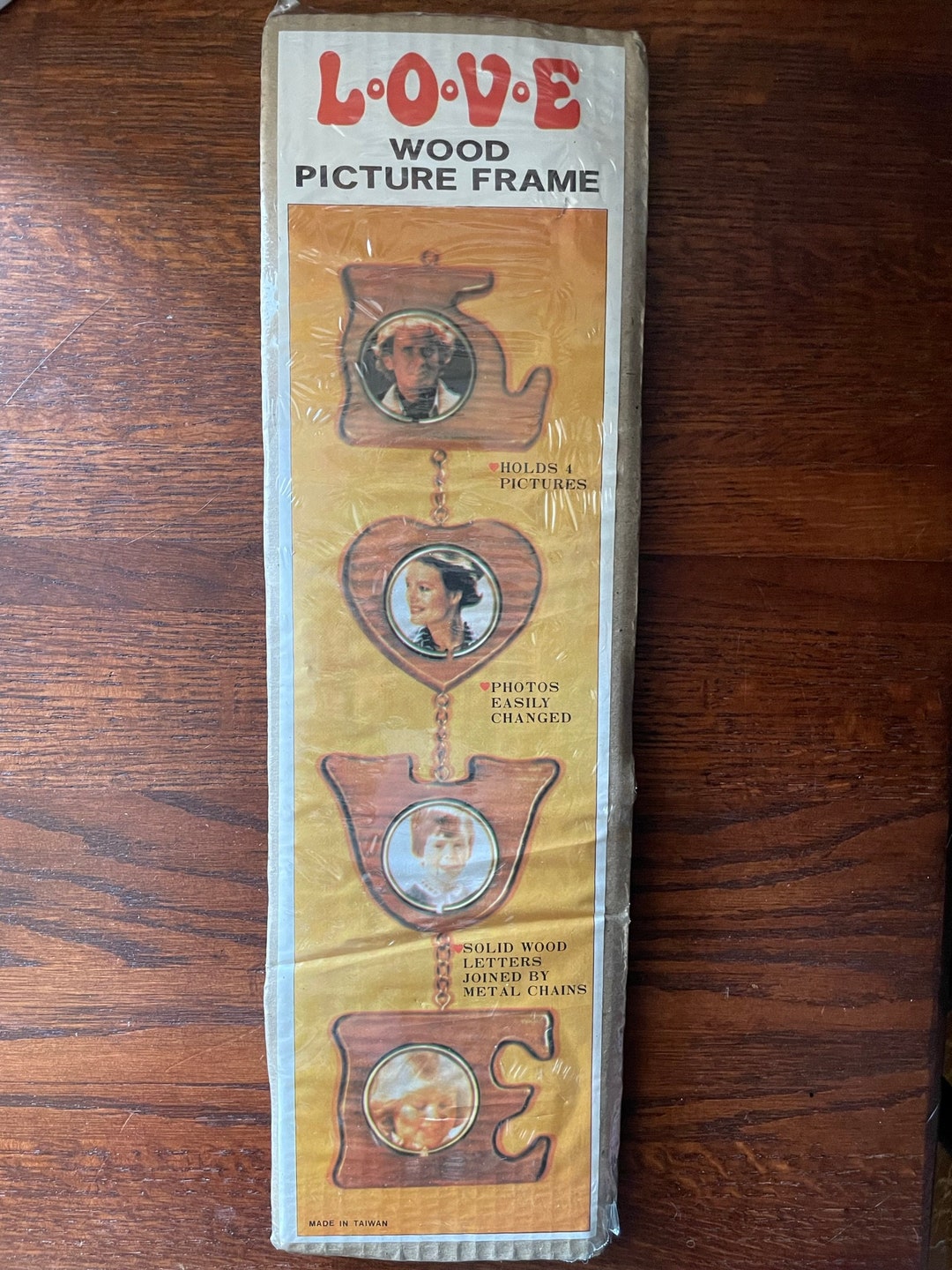 Vintage LOVE Wooden Hanging Picture Frame Etsy