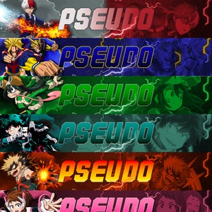 Personalized Manga/Anime Banner Youtube MY HERO ACADEMIA -Manga/Anime Banner Youtube Personalized