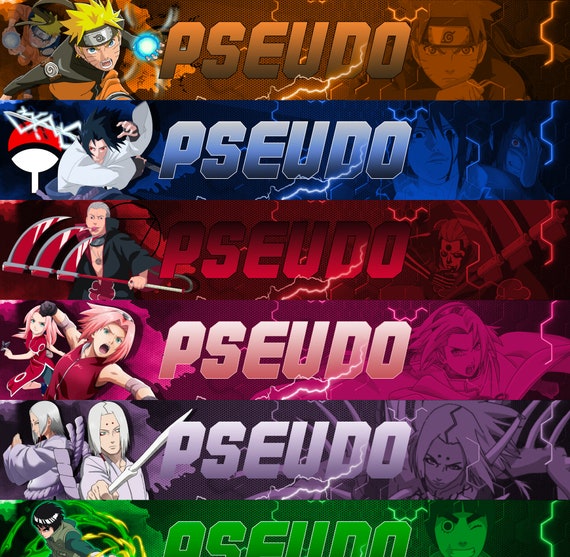 Personalized NARUTO Manga/Anime Banner Personalized  Manga/Anime Banner