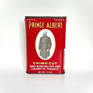 Vintage Prince Albert Lidded Tobacco Small Tin Cannister