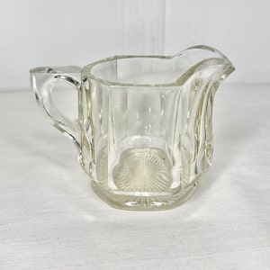 Vintage Pressed Glass Creamer Handled Cup