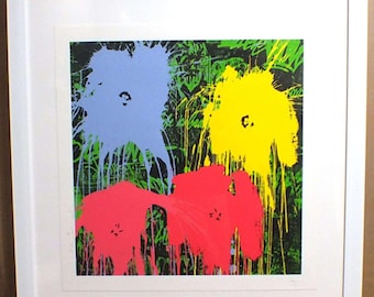 handsigned original screen print by Mr. Brainwash