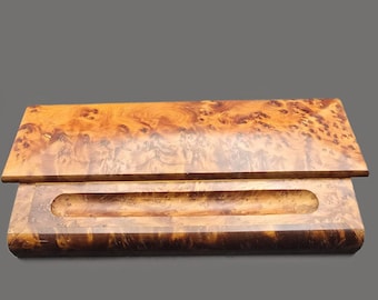 Used Premium Handmade Burl Wood Pen Holder