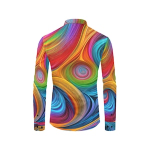 Mens Dress Shirt Long Sleeve Dress Shirts Designer Shirts For Men Colorful Casual Shirt Gift Idea Unique Formal Shirt Luxury Business Shirt