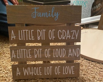 Family Decorative Home Sign