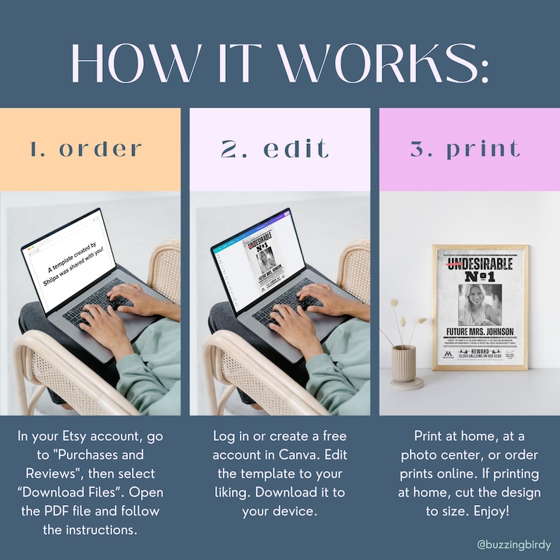 Undesirable No. 1 Wizard Wanted Poster: Editable Canva Template - Etsy