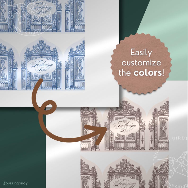 Regency Ball Dance Card Printable (instant Download & Editable Template ...