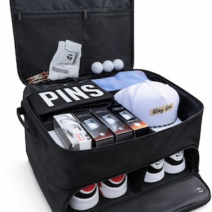 BG1 Golf Trunk Organizer Water-Resistant Car Accessory Bag Fits 2 Pairs of Shoes with Ventilation