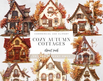 Autumn House Clipart Autumn Fairy House Clipart  House Png Fall House Clipart Fall Cottage Clipart Clipart PNG Autumn Halloween Clipart