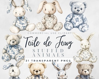 Stuffed Toys Clipart Toile Baby Clipart Toile De Jouy Baby Shower Clipart Teddy Bears Clipart Baby Shower Clipart Stuffed Toys Clipart