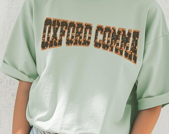Team Oxford Comma Shirt Librariancore Punctuation Shirt Funny Grammar Shirt Grammer Police Shirt Oxford Comma Society English Teacher Shirt