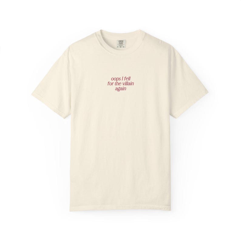 Fell For the Villain In My Villain Era Shirt Romance Book Merch Romantasy Merch Villain Lover Dark Romance Reader Morally Grey T Shirt Ivory