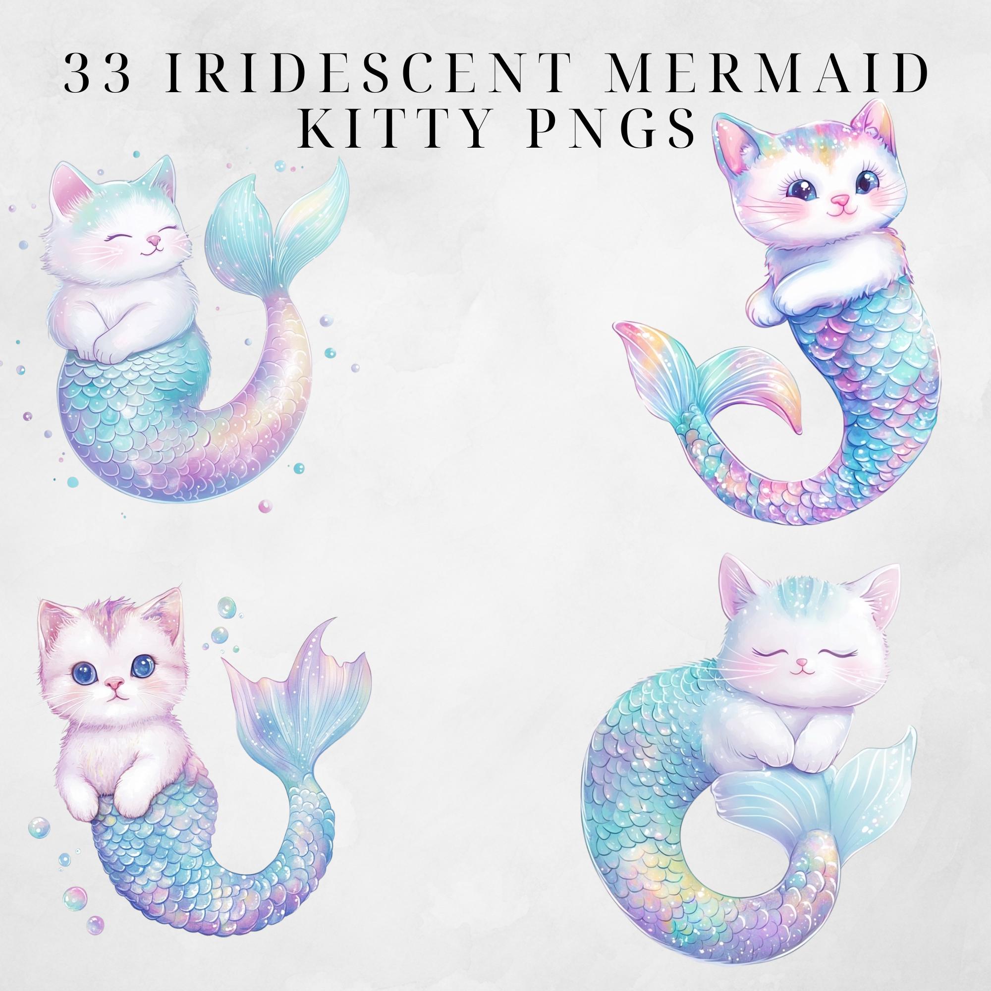 Scale Cute Mermaid Cat Clipart Mermaid Scales Cute Mermaid Cat Mercat Clipart ...