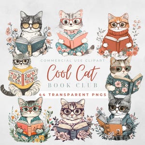 Clipart livres de lecture chat Clipart livres chat avec bibliothèque Clipart amateur de livres Clipart rat de bibliothèque Clipart Just a Girl Who Loves Books Clipart