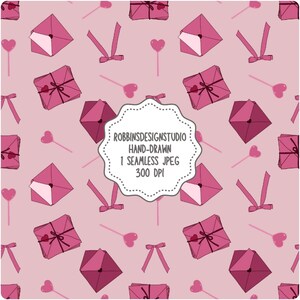 Liebesbrief Musterdesign Handgezeichnete Herzen Nahtloses Liebesbrief-Muster Herz Digital Papier Liebe Digital Pape Valentine Herz Bögen