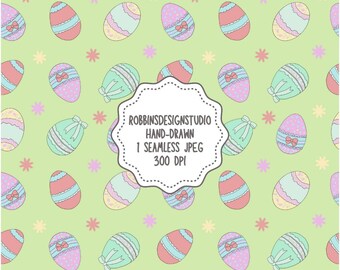 Easter Bows Seamless File Easter Seamless File Girl Easter Seamless File Floral Easter Egg Pastel Easter Easter Digital Paper Spring Pattern
