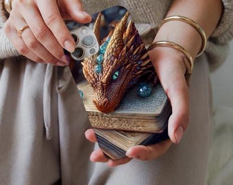 Dragon Books Phone Case Dragon Phone Case Bookish Phone Case Goth Phone Case Dragon Riders Designer Phone Case iphone 16 case galaxy s24