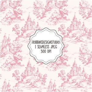 Toile de Jouy rose transparente Toile de Jouy rose transparente Motif toile de Jouy transparente rose Toile de Jouy rose Papier numérique Mode de Paris