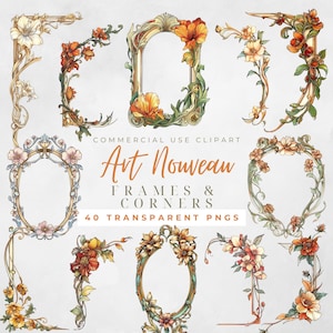 Jugendstil Bilderrahmen Clipart Jugendstil Grenzen Jugendstil Clipart Chinoiserie Bilderrahmen Clipart Herbst Bilderrahmen Clipart