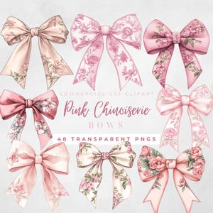 Roze chinoiserie strikken babymeisje clipart babymeisje kinderkamer chinoiserie Valentines chinoiserie kinderkamer roze chinoiserie lichtroze strik blush