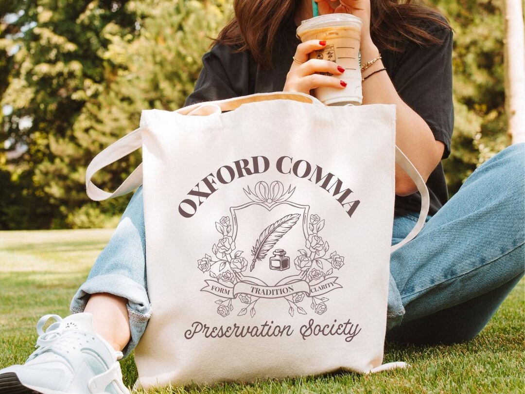 Comma Pretty Oxford Comma Society Tote Bag Pretty Girls Read Tote Bag Team Oxford ...