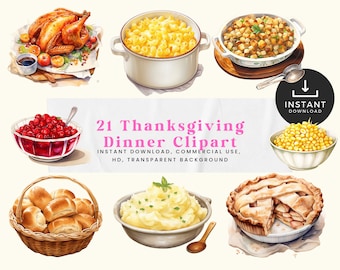 Thanksgiving Clipart Thanksgiving png Thanksgiving svg Autumn Clipart Turkey Clipart Food Clipart Vegetable Clipart svg Thanksgiving