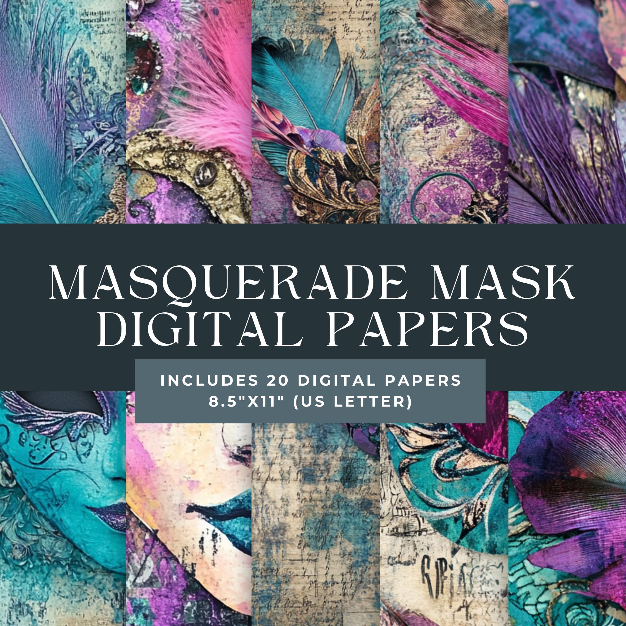 Paper Masquerade Masquerade Mask Junk Journal Paper Masquerade Junk Journal Junk Journal ...