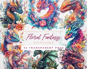 Floral Dragon Clipart Dragon And Books Clipart Dragon Rider Clipart Purple Dragon Clipart Girl Dragon Book Romantasy Clipart Magic Books