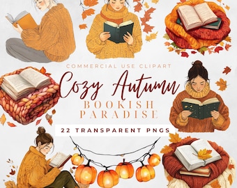 Fall Bookish Clipart Fall Bucket List Trendy Bookish Png Books Fall Png Bookish Halloween Fall Reading Png Autumn Bookish Png Spooky Season