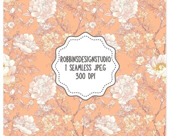 Preppy Seamless PNG Brillante Floral Seamless Wallpaper Neutral Floral Seamless Print Pastel Boho Floral Seamless Rosa Toile De Jouy Seamless