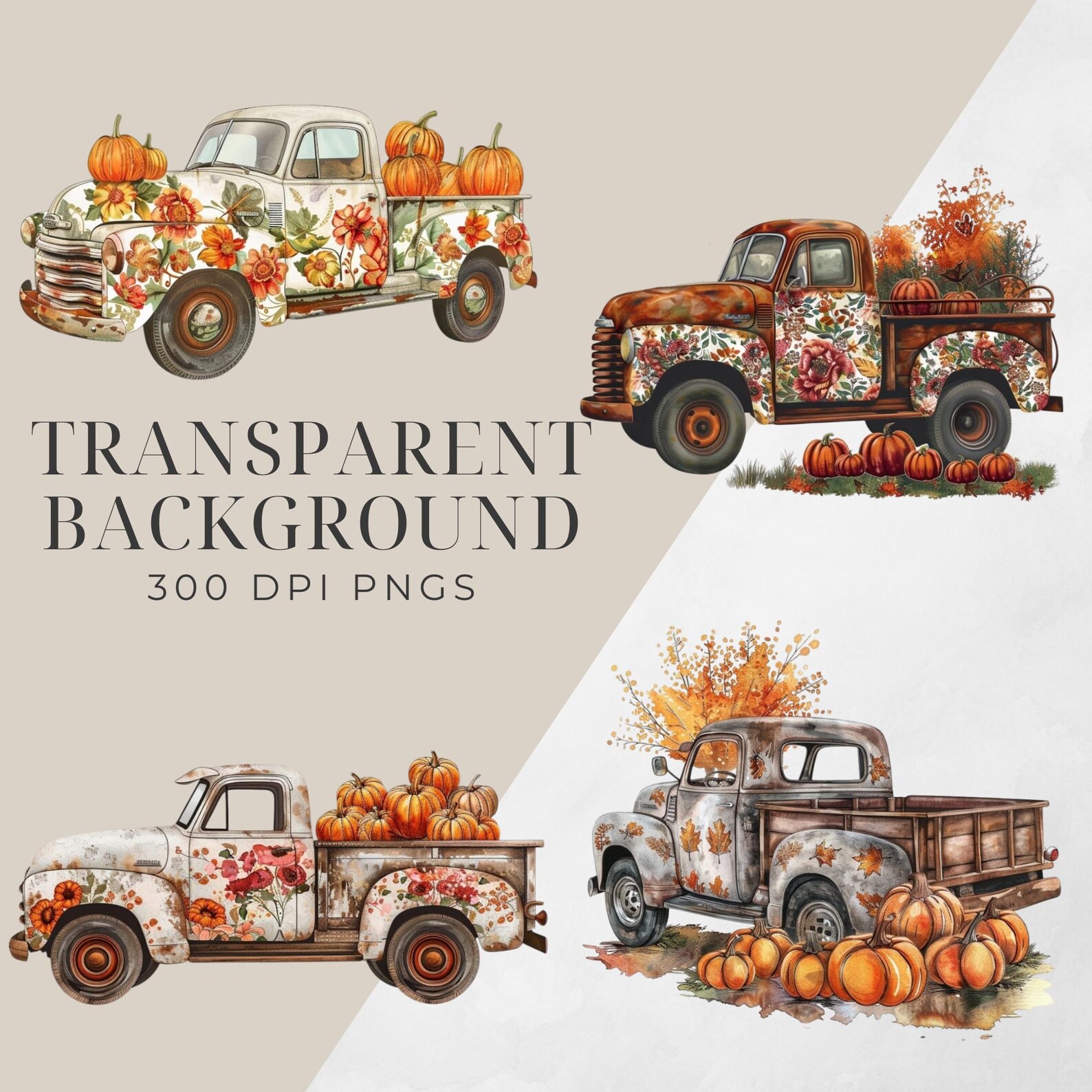 Preppy Fall Clipart Toile Pumpkins Clipart Chinoiserie Pumpkin Pumpkin ...