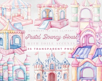 Bounce House Clipart Bouncy House Party Baby Shower Toile De Jouy Pink Chinoiserie Clip Art Toile Baby Shower Baby Blue Toile Nursery Decor