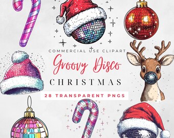Disco Christmas Clipart Watercolor Disco Ball Pink Disco Ball Silver Disco Ball Retro Christmas Png Disco Ball Christmas Disco Christmas Png