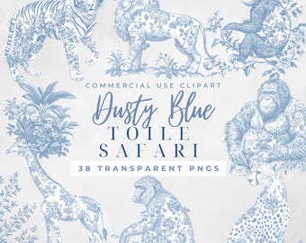 Safari Toile Baby Shower Clipart Safari Girl Pink Safari Animals Safari Sign Clipart Chinoiserie Clip Art Safari Toile Baby Shower Nursery