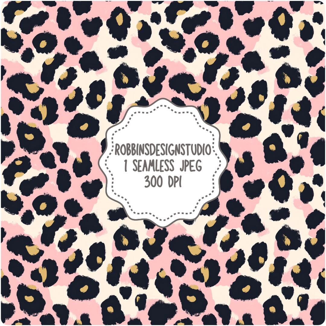 Pink Leopard Seamless Pink Glitter Leopard Digital Paper Pink Leopard Seamless Pink Glitter Leopard Digital Paper