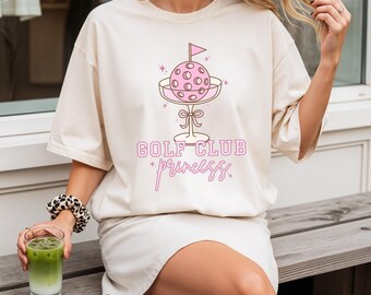 Golf Club Princess Golf Cart Passenger Princess Golf Girlfriend Shirt Golf Girlie Funny Golf Shirt Womens Golf Womens Bling Golf Shirt