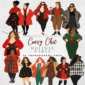 Curvy Girl Clipart Curvy Woman Fashion Girl Clipart Black Girl Clip Girl Boss Fashion Illustration Planner Girl Plus Size Girls Best Friend