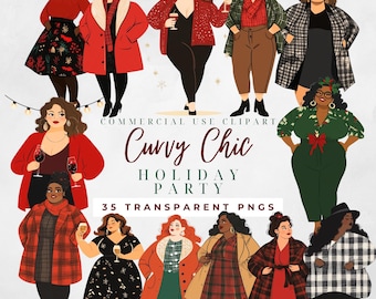 Curvy Girl Clipart Curvy Woman Fashion Girl Clipart Black Girl Clip Girl Boss Fashion Illustration Planner Girl Plus Size Girls Best Friend