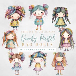 Rag Doll Clipart Paperdoll Clipart Quirky Girl Clipart Whimsical Ephemera Quirky Autumn Clipart Cute Girl Clipart Whimsical People Png