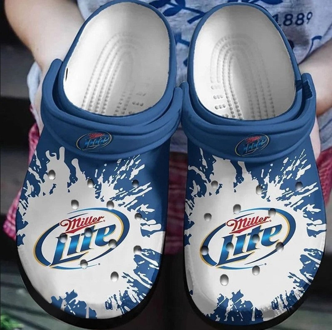 Miller Lite Clogs Miller Lite Beer Clogs Miller Lite Gifts Etsy